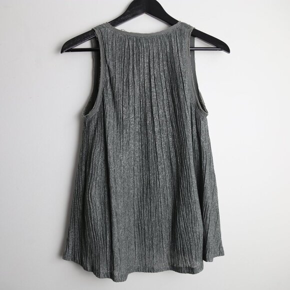 Anthropologie Meadow Rue Pleated Swing Crinkle Knit Lined Tank Top Size XS - Picture 6 of 8